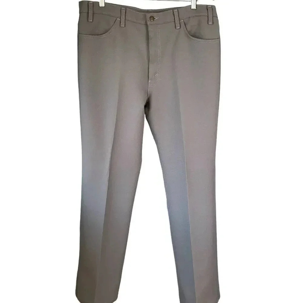 Levi's Vintage 90s Straight Leg Trouser Dress Pants Men Size 40X34 Heather Gray